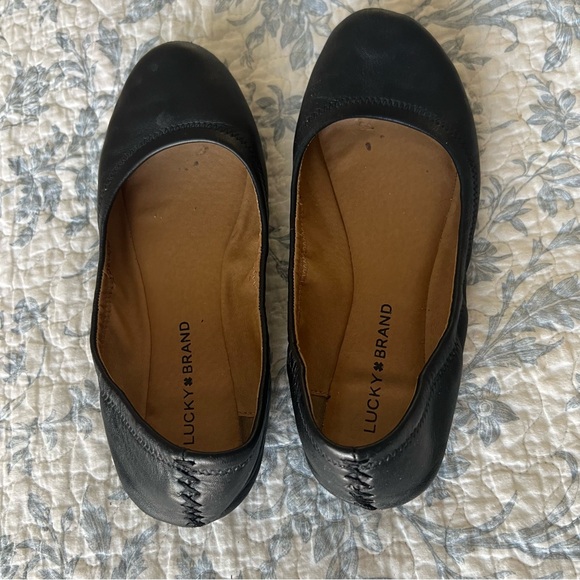 Lucky Brand Black Emmie Ballet Flats - Picture 6 of 8